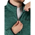 thumbnail image 6 of Realtree Men's Fleece Quarter Zip Pullover Sweatshirt in Green, Sizes S-2XL, 6 of 6