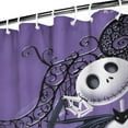 thumbnail image 3 of Waterproof Halloween Nightmare Before Shower Curtain 72x72 Inch Polyester Unique Shower Curtain for Bathroom Hotel Home Bathtub Accessories Decor with 12 Plastic Hooks, 3 of 6