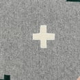 thumbnail image 6 of Laddha Home Designs Hand-Stitched Patchwork Cotton Throw Pillow Cover - 20" - Gray and Green, 6 of 8