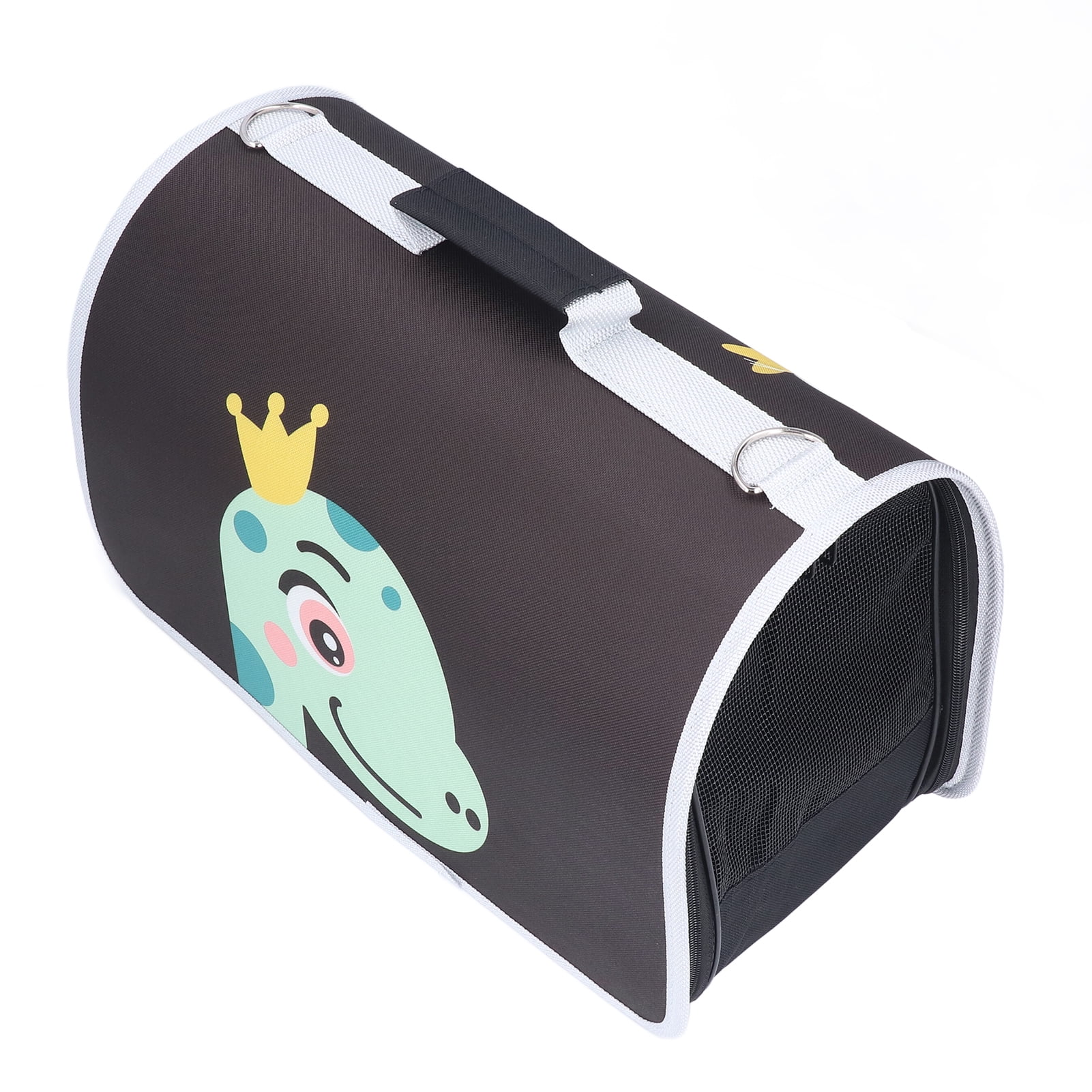 Rupoun Soft Sided Collapsible Portable Pet Carrier Backpack with Shoulder Strap for Small Cats and Dogs, Green Dinosaur, 14.17 x 6.69 x 9.45 inches / 36 x 17 x 24 cm