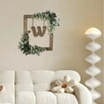 thumbnail image 1 of BKER Wooden Alphabet Wreath For Wall Home Living Room Bedroom Decorative Letter Sign With Hook And Rope For DIY Word Display, 1 of 4