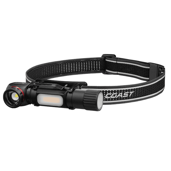 COAST Products TXM55R Rechargeable 1500 Lumen 3-in-1 Headlamp, Handheld, and Magnetic Work Light with Twist Focus Beam