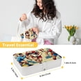 thumbnail image 5 of Football Elegant PU Leather Jewelry Box Organizer with Removable Compartment, Portable Jewelry Display & Bracelet Holder, 5 of 6
