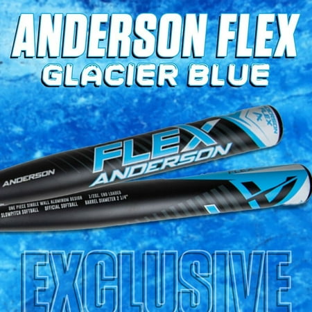 Anderson Flex Alloy One Piece Slowpitch Softball Bat Limited Edition GlacierBlue by Anderson Bat