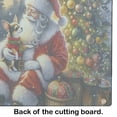 thumbnail image 2 of Chihuahua and Santa Claus Glass Cutting Board 12 in x 15 in, 2 of 5