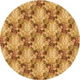 thumbnail image 1 of Ahgly Company Machine Washable Indoor Round Transitional Beer Orange Area Rugs, 5' Round, 1 of 7