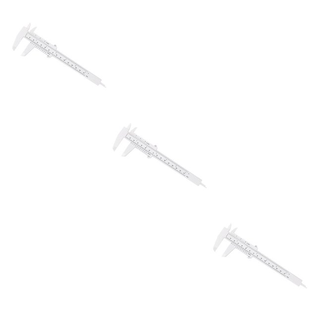 Riwesomey Calibre Vernier deslizante de 150mm, calibre de regla de plástico, herramienta de medición de apertura de doble escala, experimento de Type7 NO7 Riwesomey CBP049555