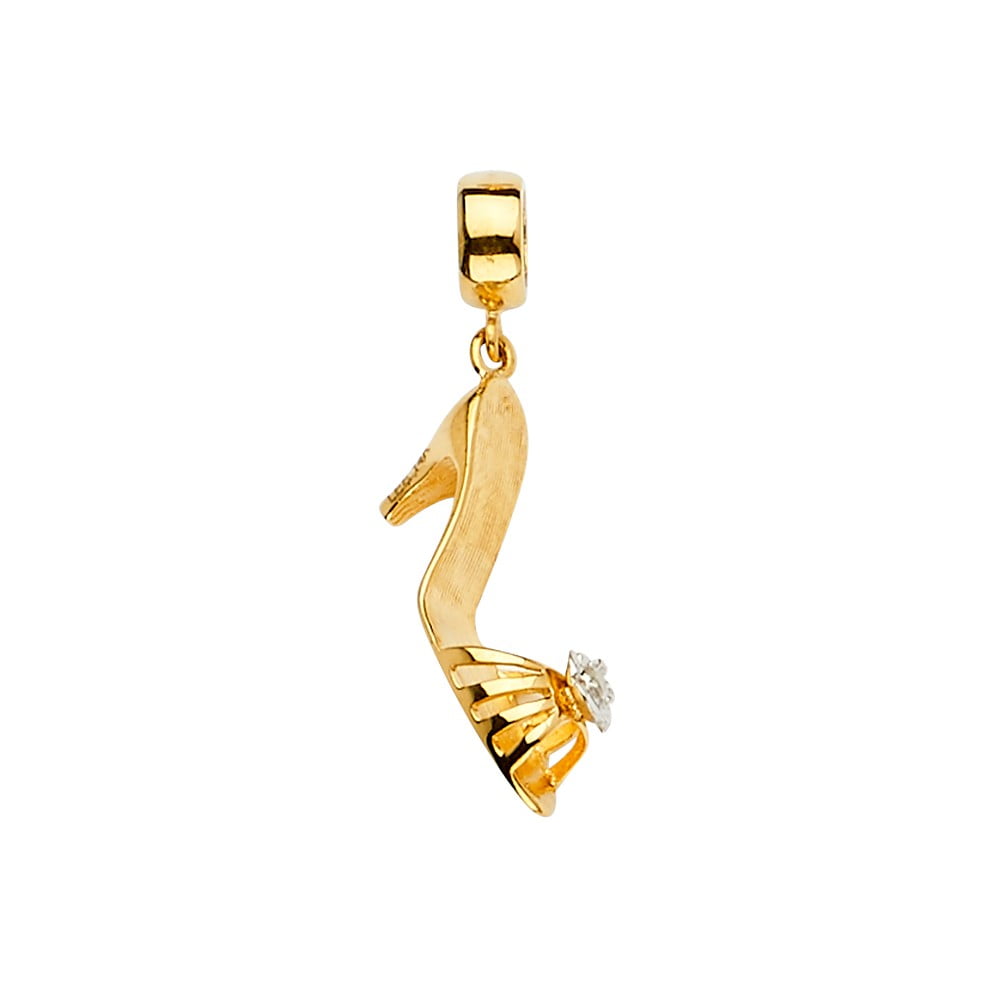 Jewels By Lux 14k White Gold Kid Charm