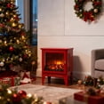 thumbnail image 4 of Kadyn 17 inch Portable Electric Fireplace Heater with Overheat Protection, Red, 4 of 8