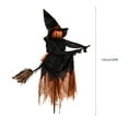 thumbnail image 3 of 4.3ft Halloween Decorations Witch Garden Stakes, Witch Riding a Broomstick Yard Decor, Haunt House Props for Outdoor Garden Lawn Party Decor, 3 of 5