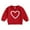 Red, variant on WOYY Girl's Valentine's Day T-Shirt Heart Print Long Sleeve T Shirt Pullover