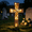 Bronze Cross, variant on Solar Cross Memorial Lights for Cemetery 38" Waterproof Metal Bronze Grave Stake Light with Dual Modes for Yard Garden Decor