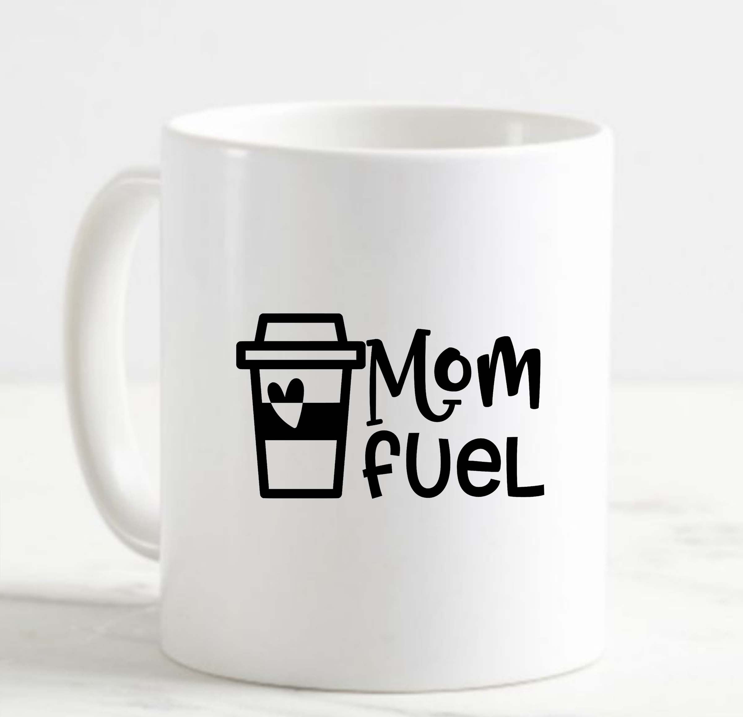 Coffee Mug Mom Fuel Funny Mother Coffee Caffeine Tired White Cup Funny Gifts for work office him