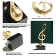 thumbnail image 7 of Golden Music Note Golden Music Note Decor, Resin Treble Clef Bass Clef Ornament Set, Hanging Wall Shelf Decoration for Home Office, Party Wedding Music Theme Decorative Accents, 7 of 7