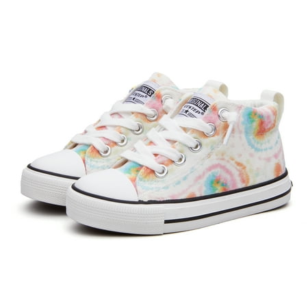 

Weestep Toddler Little Kid Boys and Girls Slip On Mid Top Sneakers(1 Little Kid Red)