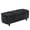 Black, variant on Furniliving 46.5" Chenille Storage Bench, Button-Tufted Upholstered Ottoman with Hidden Storage, End of Bed Bench for Bedroom Entryway Living Room, Beige