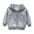 thumbnail image 3 of YDFCWXW Boys Zip Up Hooded Sweatshirts with Pockets Fall Outfits 2026 | Lightweight Oversized Hooded Sweatshirts, Featuring a Full Zip Design and Pockets for Daily Wear (Grey, 7-8 Years), 3 of 7