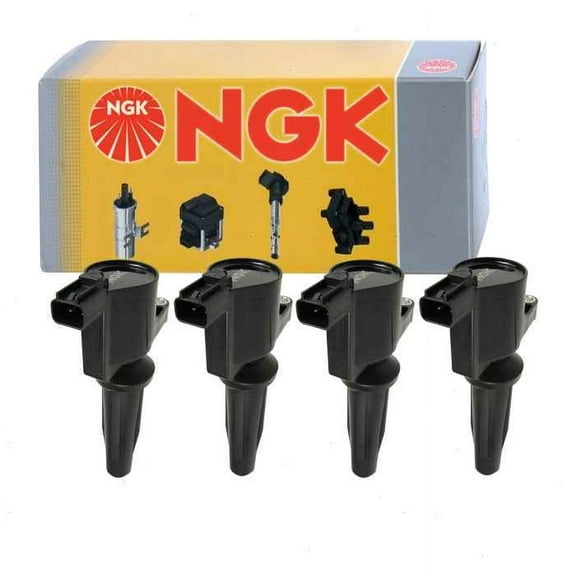 4 pc NGK Ignition Coils compatible with Ford C-Max 2.0L L4 2013-2018