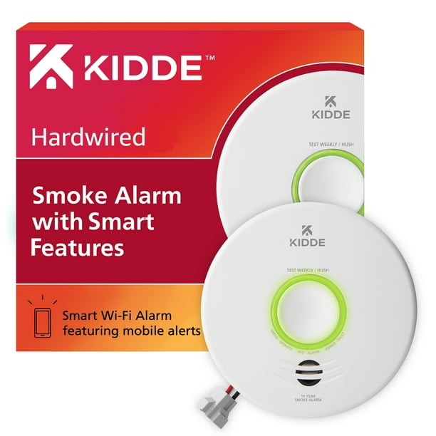 Kidde Hardwired Smart Smoke Detector with Battery Backup, 85 decibel