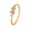 Or, variante sur Bague en Or Plaqué 18K avec Neuf Diamants pour Femmes