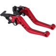 thumbnail image 1 of Palanca de freno de embrague de motocicleta, 1 par Palanca de embrague de motocicleta de aleación de aluminio CNC universal Manija de palanca de freno de tambor (rojo) (hy), 1 of 4