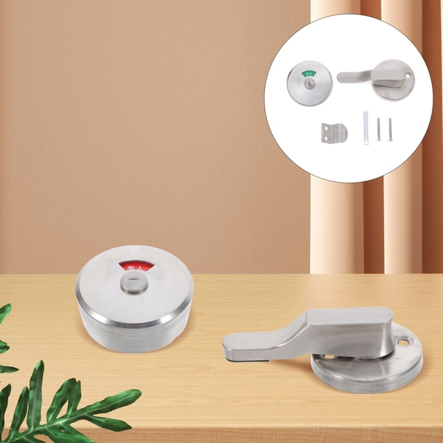 GOOHOCHY 1Jgo Cerradura Con Indicador Para Puerta En Acero Inoxidable Resistente Para Uso