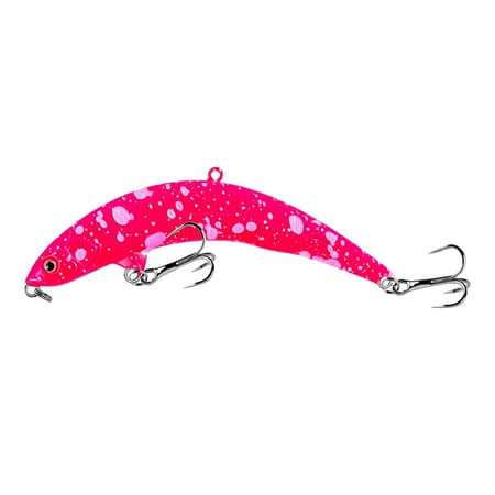 Jkung 8CM/5.5G Topwater Curved Fishing Lure with Triple Hook Long Casting Floating Artificial Hard Bait Saltwater Freshwater Fishing Accessories