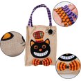 thumbnail image 3 of Bolsas de tela de lino de Halloween para niños, bolsas de regalo de Halloween, bolsas de fiesta de dulces, bolsa fantasma, bolsas de tela de bruja de calabaza de gato negro para regalos de f JFHHH pequeña, 3 of 5
