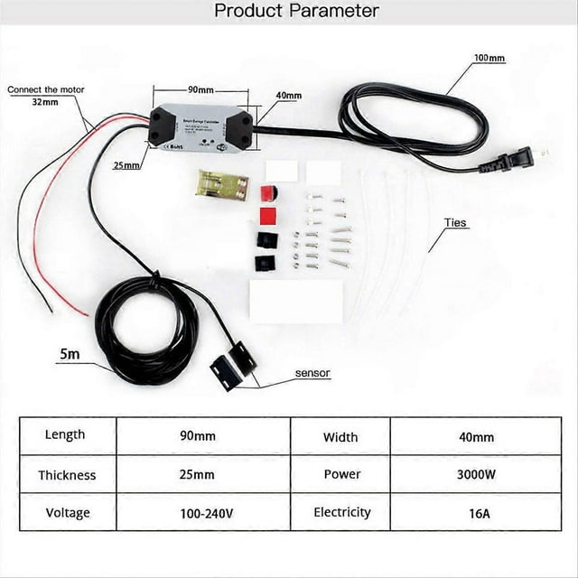 Tuya WIFI Smart Garage Door Opener Controller APP Voice Control (EU)