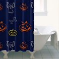 thumbnail image 4 of Halloween Doodle Icons Pattern Shower Curtain 36"x72" ,Bathroom Decorative Shower Curtains Set with 12 Hooks,Modern Waterproof Washable Shower Curtain, 4 of 6