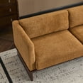thumbnail image 6 of Christopher Knight Home 77" Modern 3-Seater Sofa, Camel Upholstered Couch with Walnut Solid Wood Base, 6 of 12
