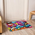 thumbnail image 6 of Graffiti Polyester Non-Slip Door Carpet Kitchen Mat Floor Rug - Machine Washable, 6 of 6