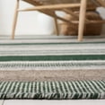 thumbnail image 5 of SAFAVIEH Dhurries Henrika Geometric Area Rug, Green/Grey, 6' x 6' Square, 5 of 9