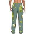thumbnail image 3 of Balery Cute Yoga Frogs print Men's Pajama Pants,Ultra Lightweight Pjs,Lounge Pant-Large, 3 of 9