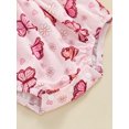 thumbnail image 7 of Suealasg Baby Girls Summer Clothes 3 6 12 18 Months Infant Sleeveless Round Neck Flower/Butterfly Print Romper Jumpsuit, 7 of 7