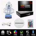 thumbnail image 3 of 3D Illusion night Light GODDESS LAXMI Statue Best Gift Diwali for Family & Friends-Cool Home Décor With Touch Sensor 16 Color Mode, 3 of 7