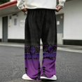 thumbnail image 6 of GrmtClth Mens Tribal Print Casual Sweatpants Lightweight Breathable Wide Leg Drawstring Bottoms for Festival Vacation S, 6 of 6
