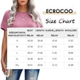 thumbnail image 5 of Womens Striped Color Block Short Sleeve Causal Blouses T Shirts Tops, 5 of 5