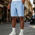 thumbnail image 2 of IhhxPro Big and Tall Men's Linen Athletic Shorts Cargo Men with Elastic Waist Quick Dry Multi Pocket Outdoor Casual Summer Loose Fit Lightweight Travel Hiking S-3XL, 2 of 8
