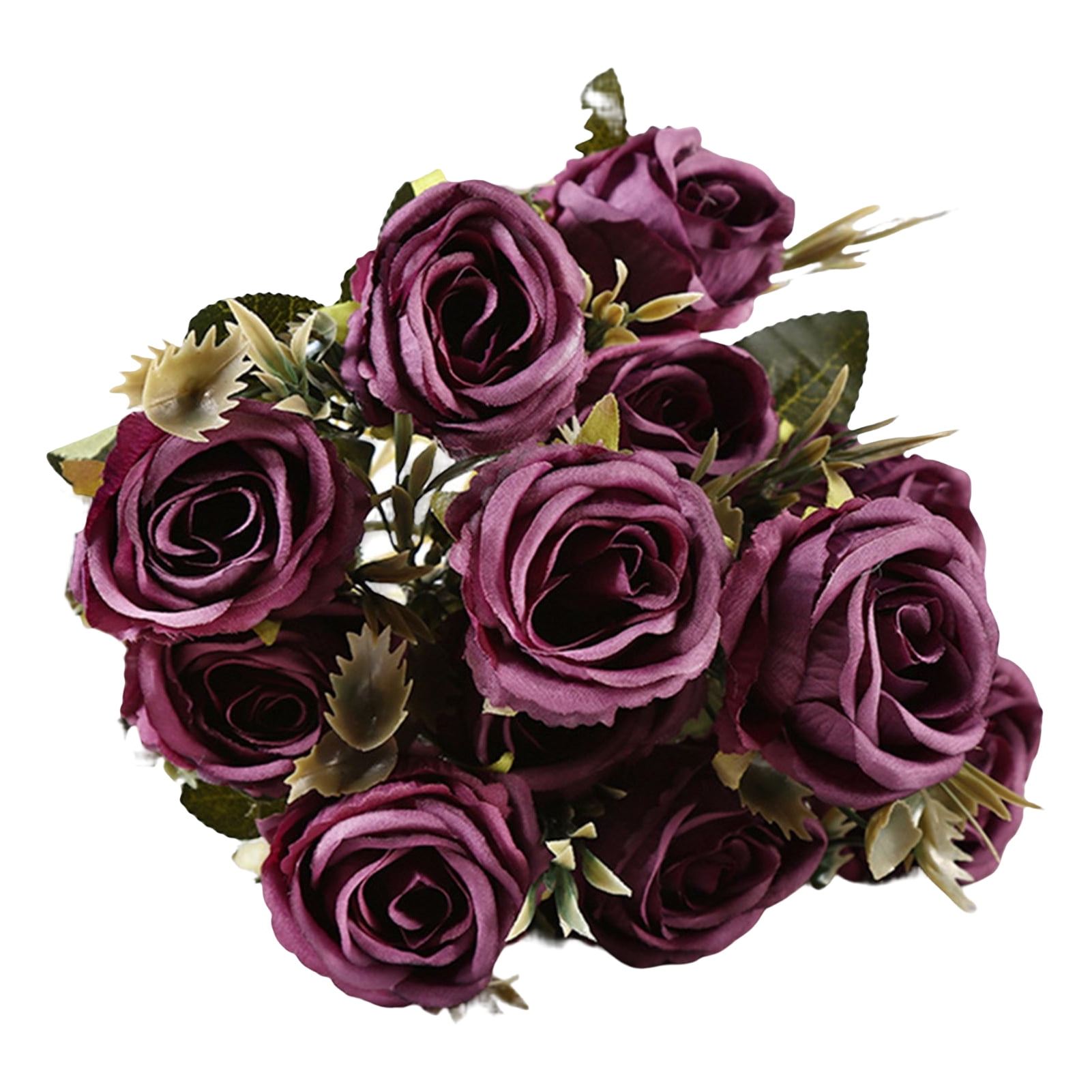 Waroomhouse 1 Bouquet Artificial Rose Realistic Eye-catching No ...
