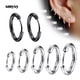 thumbnail image 2 of 1 par de aros pequeños de acero inoxidable para mujer/hombre, Piercing para el cartílago de la oreja, Tragus, círculo fino Simple, hebilla antialérgica para la oreja Deng Xun unisex, 2 of 2