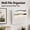 White, variant on TAVENE 3 Pocket Mesh Hanging Wall File Organizer, Clipboard Storage Organization Magazine Rack with Nametag Label Wall Mounted Mail Paper Document Folder Holder, for Office School Home, White