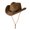 Brown, variant on Men's Western Cowboy Hat Women's Beach Hat Sunscreen Large-brimmed Hat Summer Small Bowler Hat Sunshade Straw Hat