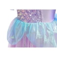 thumbnail image 6 of Girls Mermaid Costume Princess Dress Puff Sleeve Halloween Evening Gown, 3-9 year, 6 of 6
