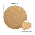 thumbnail image 2 of Uxcell 80mm(3.15") Round Coasters 1mm Thick Cork Cup Mat Self-Adhesive Pad 50 Pack, 2 of 5