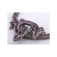thumbnail image 3 of Twin Purple Crystal Rhinestone Lizard Reptile Pair Necklace Earring Set, 3 of 5