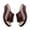 Coffee, variant on Ruyang Women's Spring/Summer Large Slope Heel Wide Strip One Word Breathable Casual Shoes Sandals Flat Sandals for Women Summer