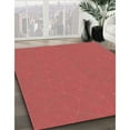 thumbnail image 3 of Ahgly Company Tapis d'Intérieur Lavable en Machine Carré Rouge Transitionnel, 7 Pieds Carré, 3 of 7