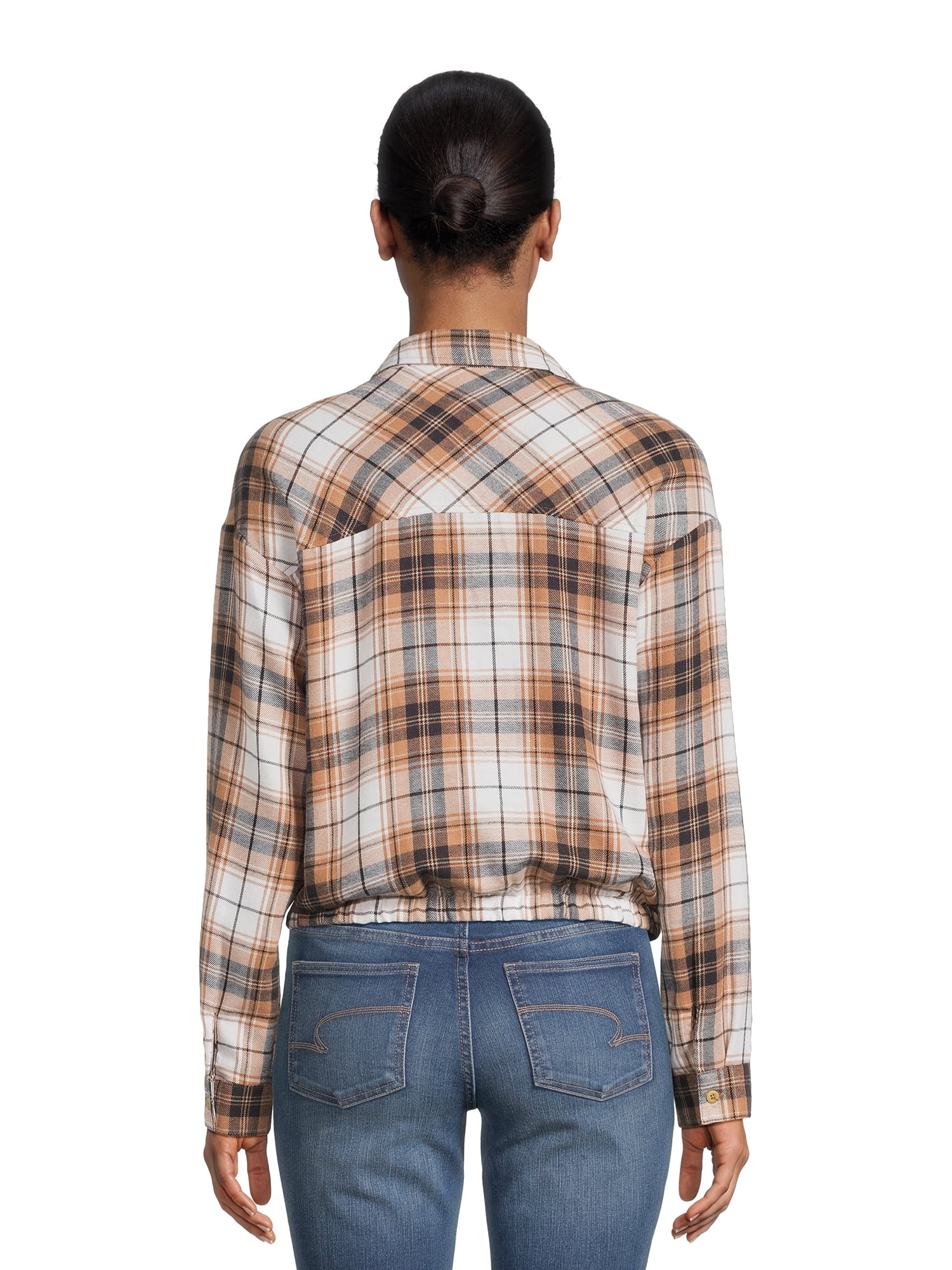 Self Esteem Juniors Plaid Button-Up Shirt