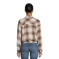 thumbnail image 3 of Self Esteem Juniors Plaid Button-Up Shirt, 3 of 5